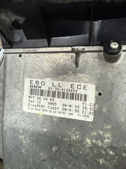 Headup hud bmw e60 e61 wyswietlacz przelacznik wiazka