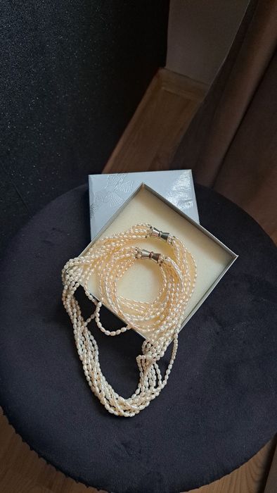 Zestaw Perły Naturalne