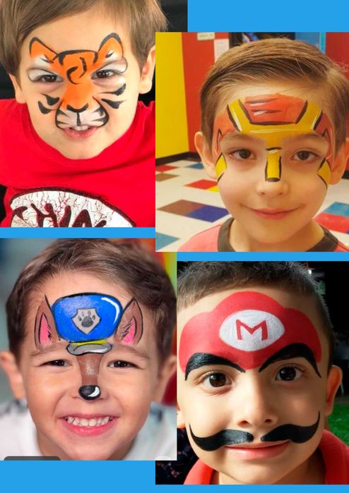 Pinturas faciais, insuflaveis e mascotes  *Stitch*Panda* Spiderman*