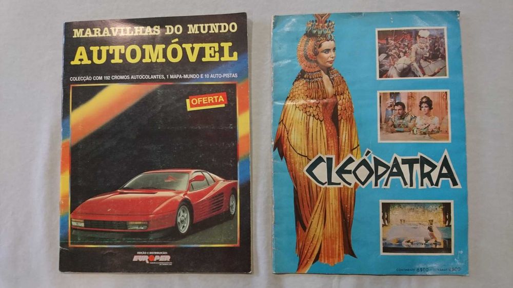 Cadernetas: Rei Leão; Mask; Cleópatra; Rua Sésamo