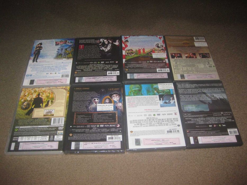 Colecção de Filmes em DVD do "Tim Burton" Completa/Novos!