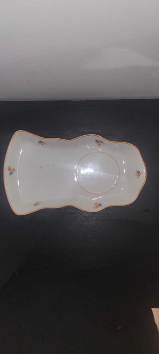 Antiga Travessa de Lanche / Prato de Chá com Encaixe