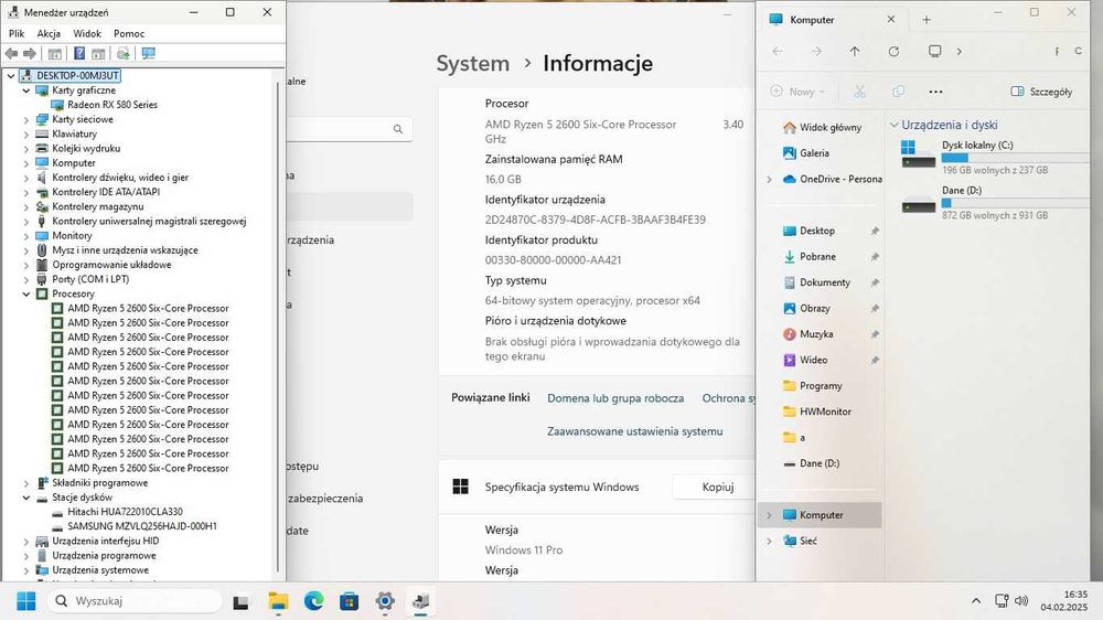 Komputer Ramrez Mini V3 Ryzen 5  , 16GB ram, Windows 11