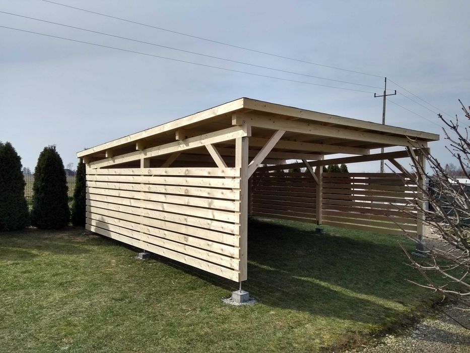 WIATA JEDNOSPADOWA 4x6.2m Producent! (każdy wymiar) Drewno KVH