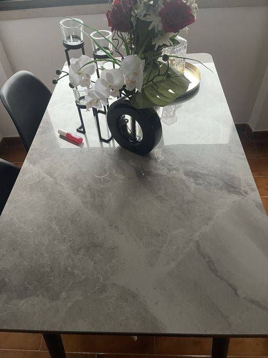 Mesa homy casa ,preta e cinza