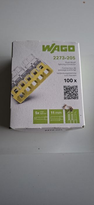 Kostki wago 3 x 4 mm i 5 x 2,5