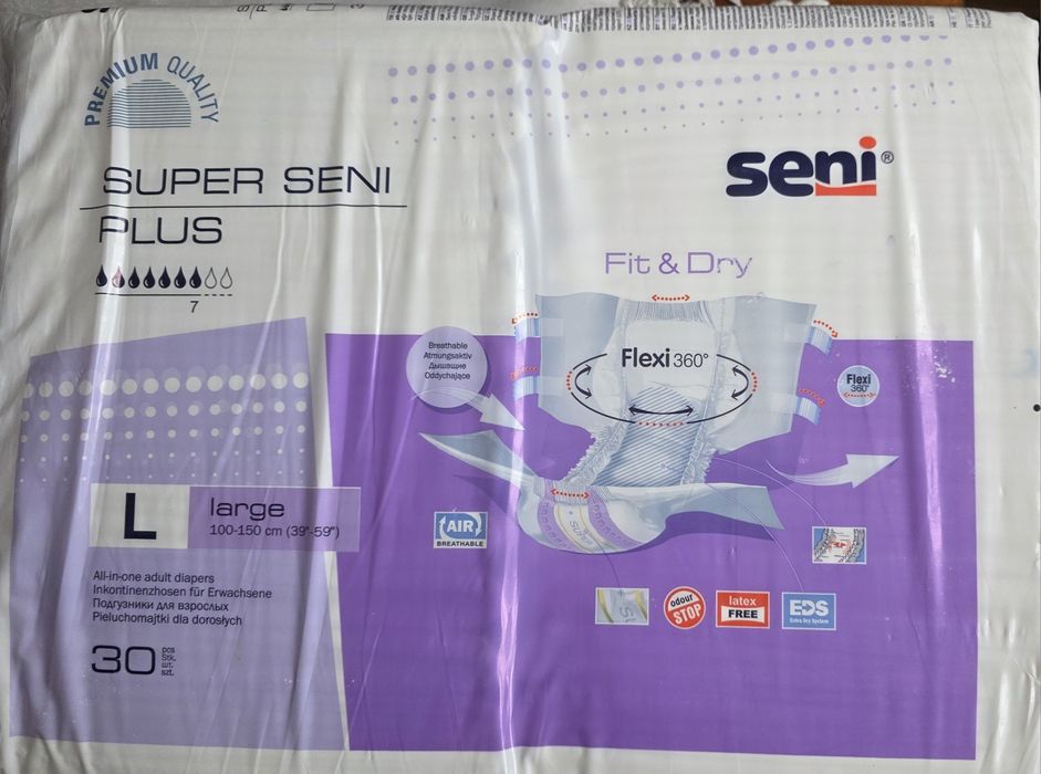Seni Fit & Dry super seni plus L large