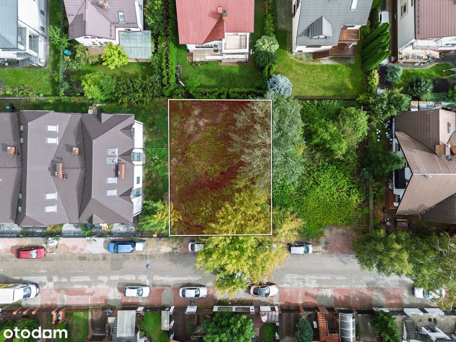 Działka 392m² Stara Miłosna ul.Pogodna. Media. Pod bliźniak/dom