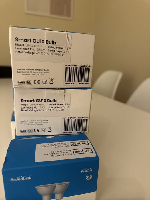Broadlink - Smart Gu10Bulb   12 unidades  + Hub