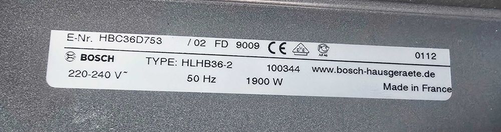 BOSCH Forno a Vapor HBC36D753