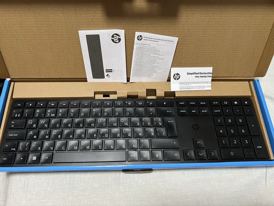 Клавіатура бездротова HP 455 Programmable клавиатура безпроводная