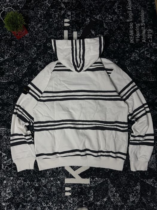 Кофта Stone Island x Supreme  Warp Stripe Sweatshirt / Худі Стон Супри
