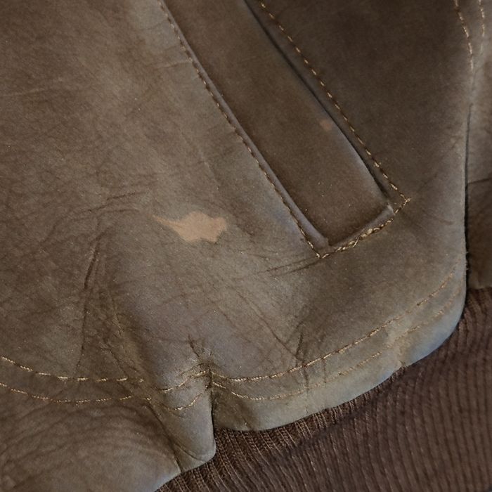 Vintage Italian Leather Suede Bomber Jacket Brown