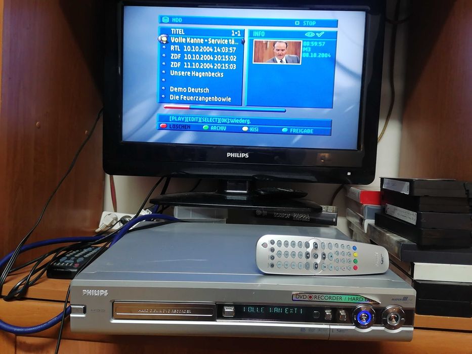 Nagrywarka PHILIPS HDRW 720 DVD Recorder/HDD 80GB Pilot