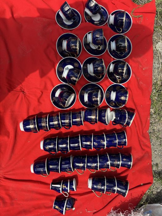 Чашки кобальт 220 і 380 мл посуда ссср посуд сервіз довбиш баранівка