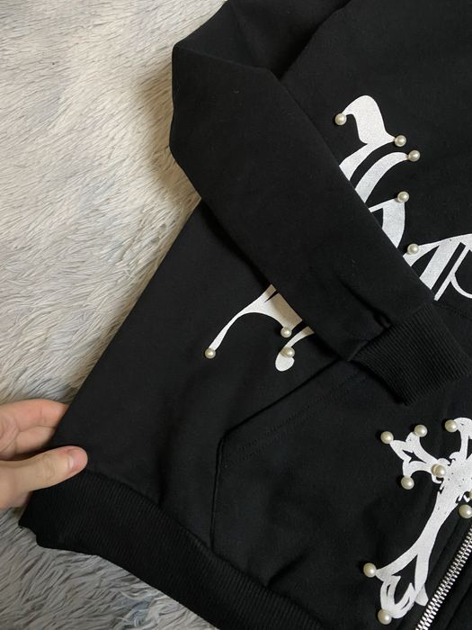 Продам мужскую зип худи черная с крестами Boohoo