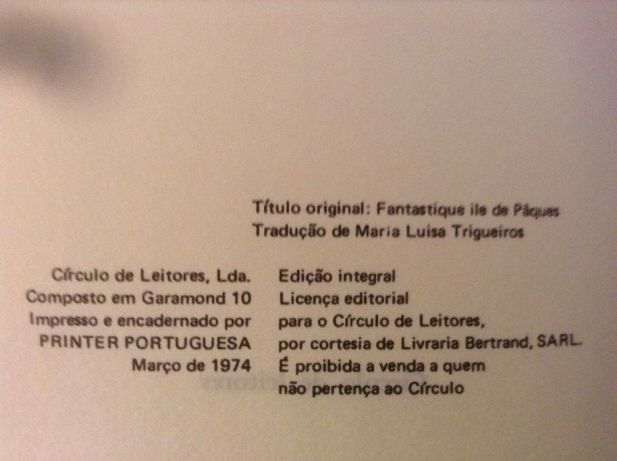 Livros Fantástica Ilha de Páscoa, Ligações com os Mundos Exteriores