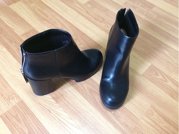 Botas Pretas Pull & Bear