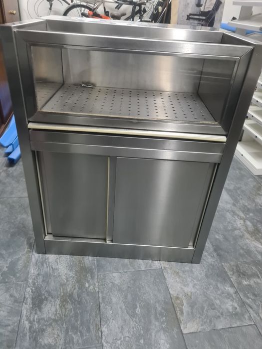 Escaparate inox para pão