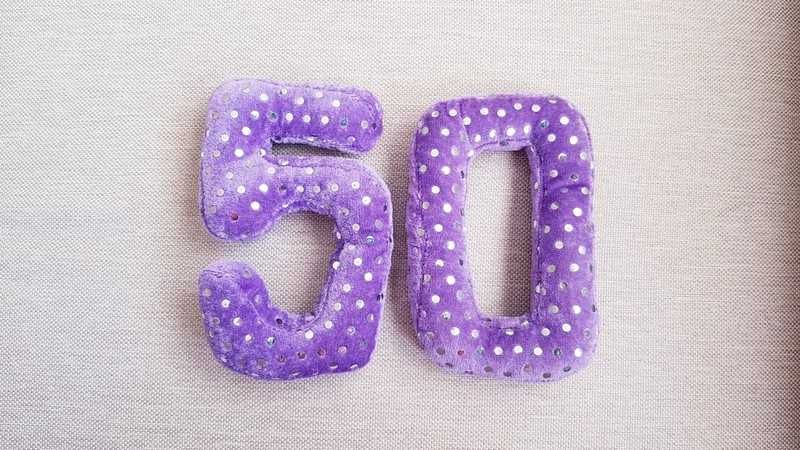 cyfry 50 urodziny rocznica