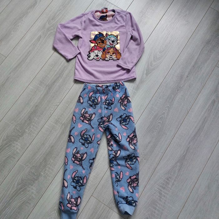 Тепла флісова піжама для дівчинки 5-6 років 110-116