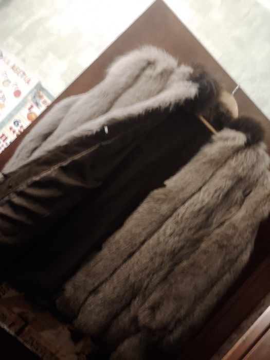 Полушубок  песец амбре