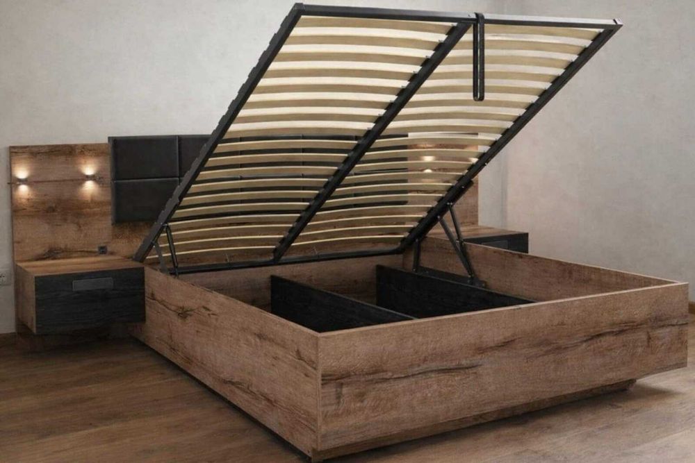 Łóżko Black Red White - KASSEL