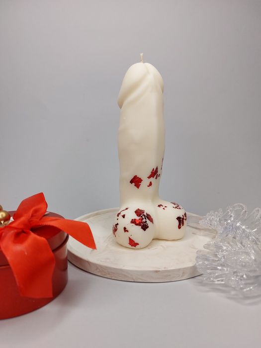 Свічка 18 +, подарунок друзям з гумором, соєвий віск