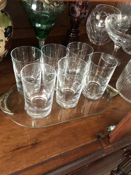 Conjunto de copos com tabuleiro