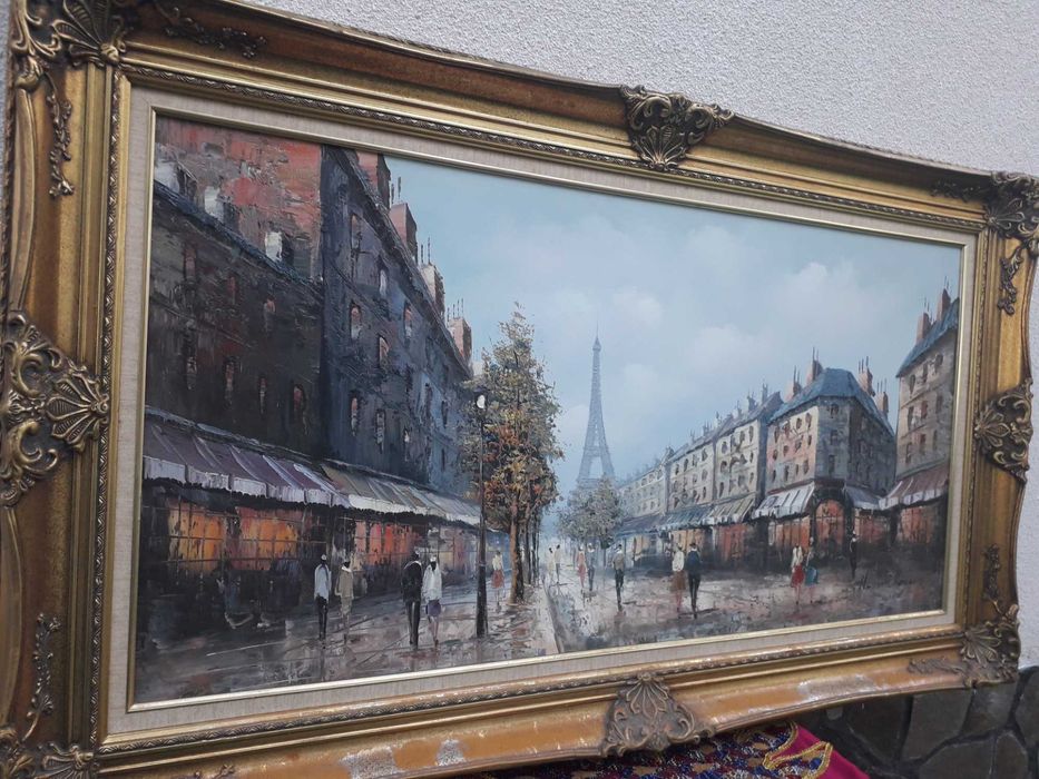Картина "П А Р И Ж".Холст,масло.