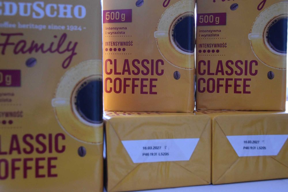 Kawa mielona Eduscho Family 500g – 7szt Idealna na zimowe poranki