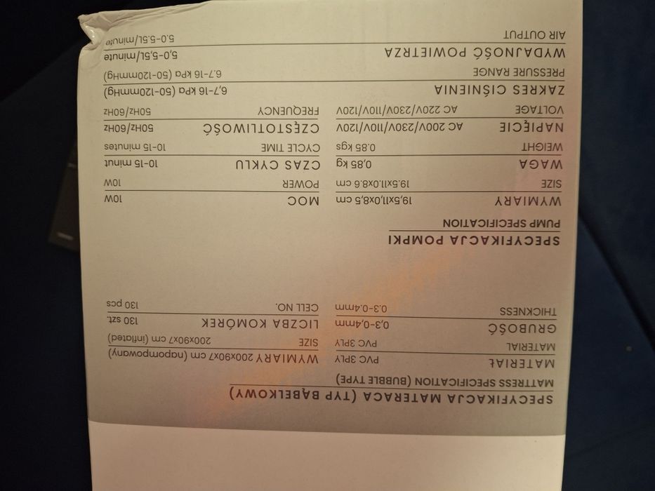Materac przeciwodleżynowy