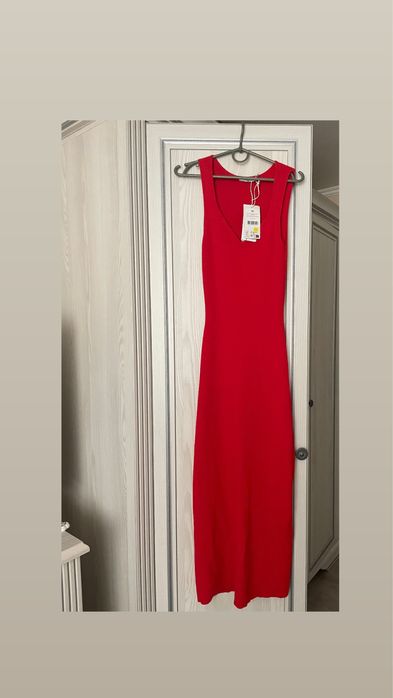 Вязане плаття максі