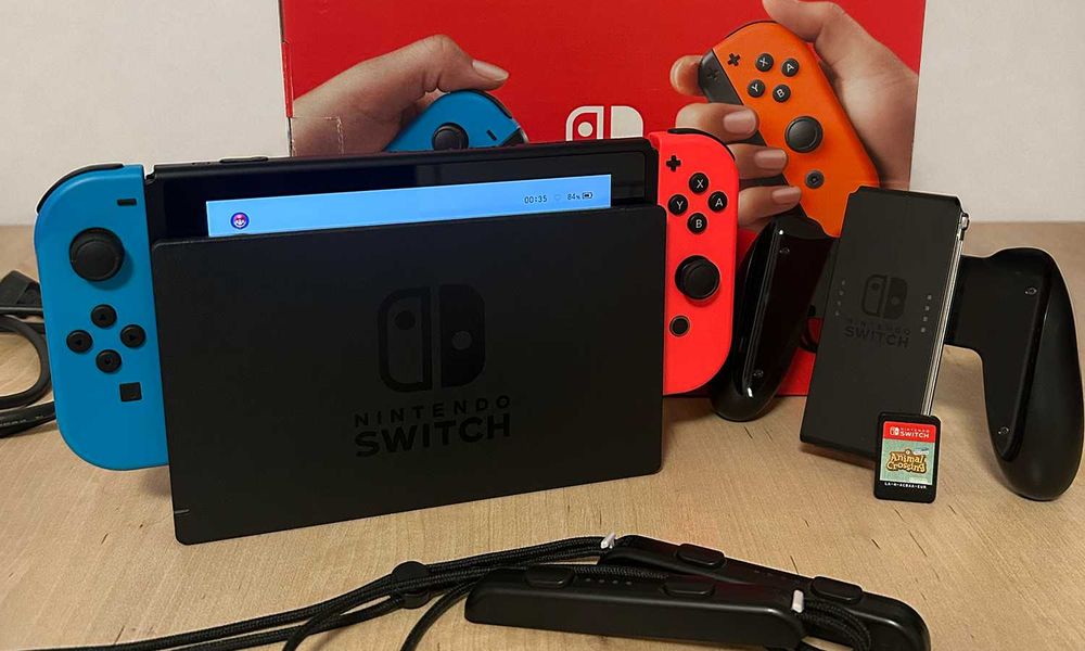 Nintendo Switch V2 — idealny stan, komplet