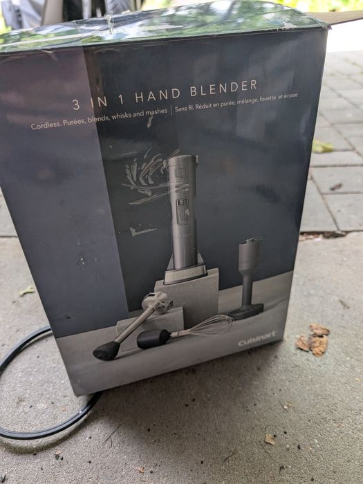 Cuisinart CSB300BE mikser ręczny 3 w 1 z końcówką do ubijania i ubijak