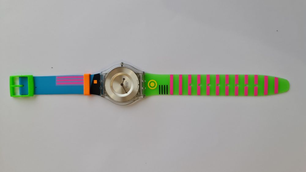 Swatch zegarek neon