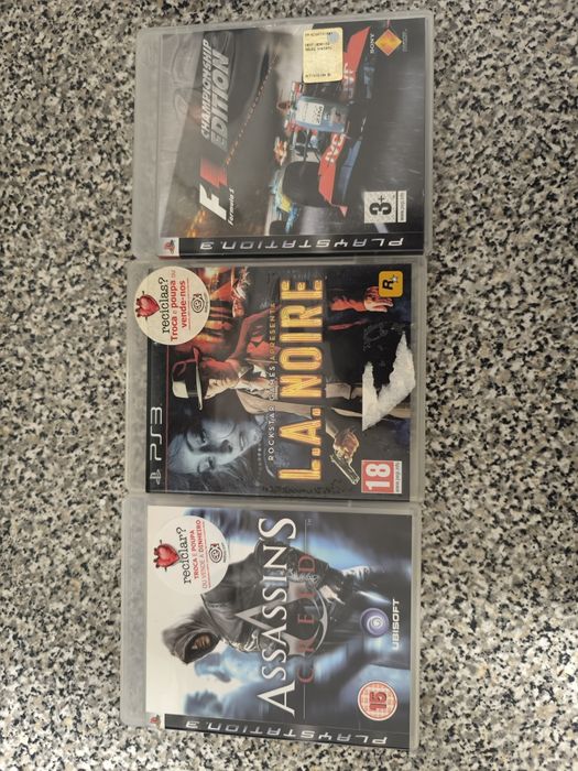 La noire/Assassins Creed/Formula One Championship edition Ps3