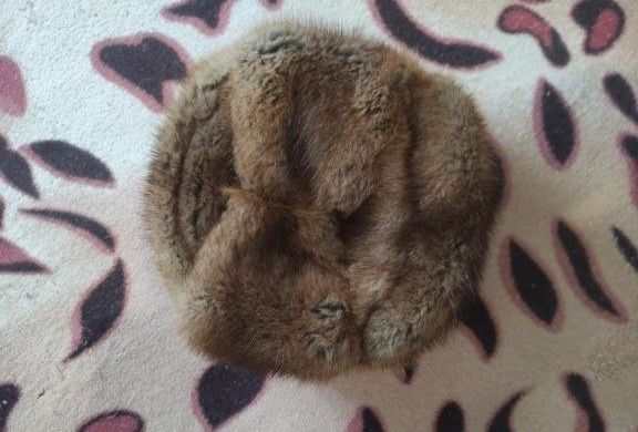 Хутряна панама мех зимняя шапка норкова шапка норочка ушанка норка нат