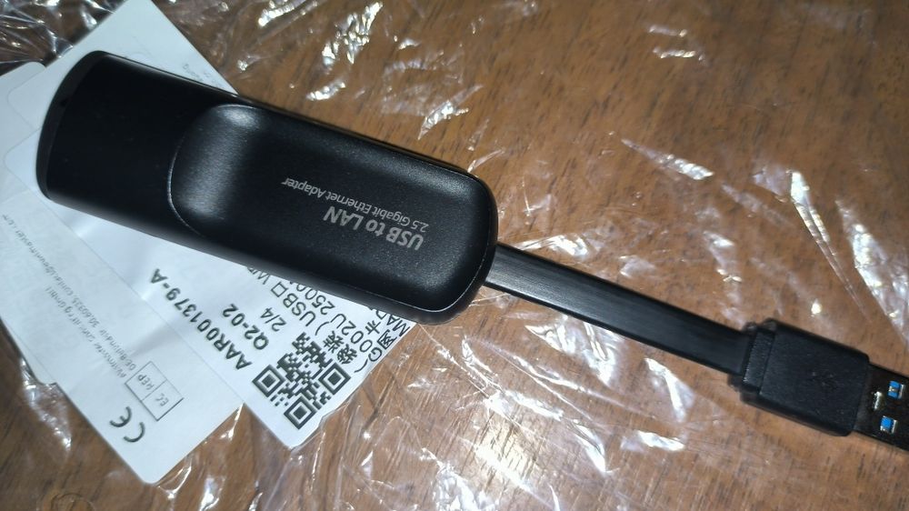 Мережевий адаптер 2.5gb/s usb 3.1 новий