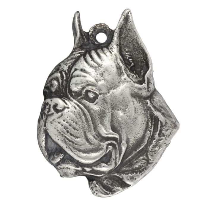 Bokser brelok do kluczy posrebrzany Art-Dog