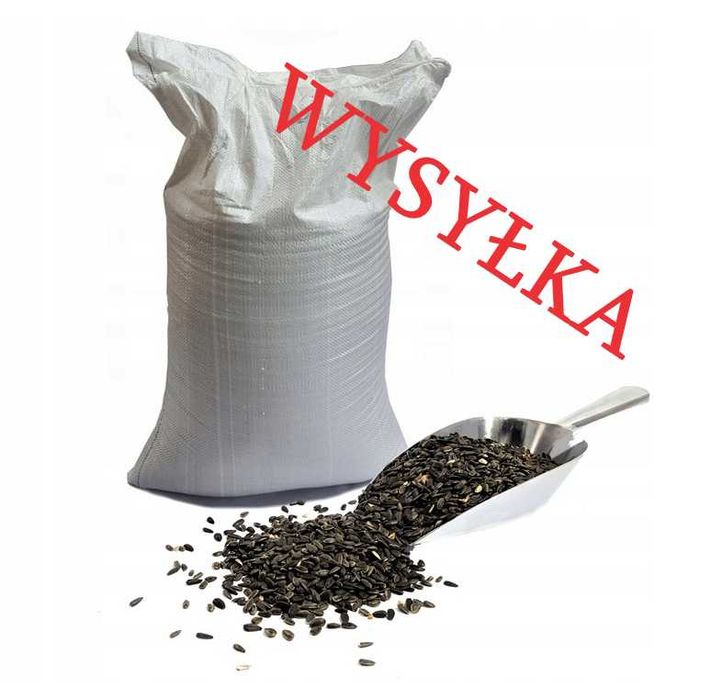 Słonecznik Czarny karma dla ptaków ziarno 20KG POLSKI wysyłka CZYSTY