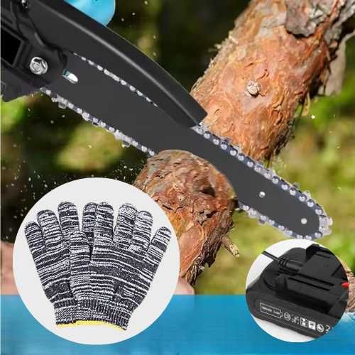 Piła Łańcuchowa Akumulatorowa Mocna Pilarka Gałęziówka Ręczna Ogród