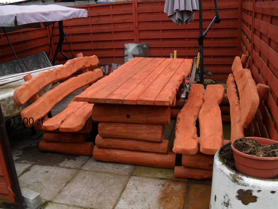 Komplet Ogrodowy na balach