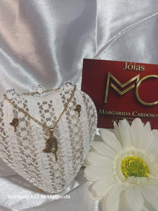 Conjunto de colar +brincos