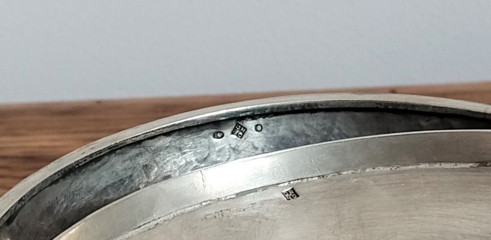 Piękna  srebrna cukiernica ORNO Warszawa. PRL. 282 gr..