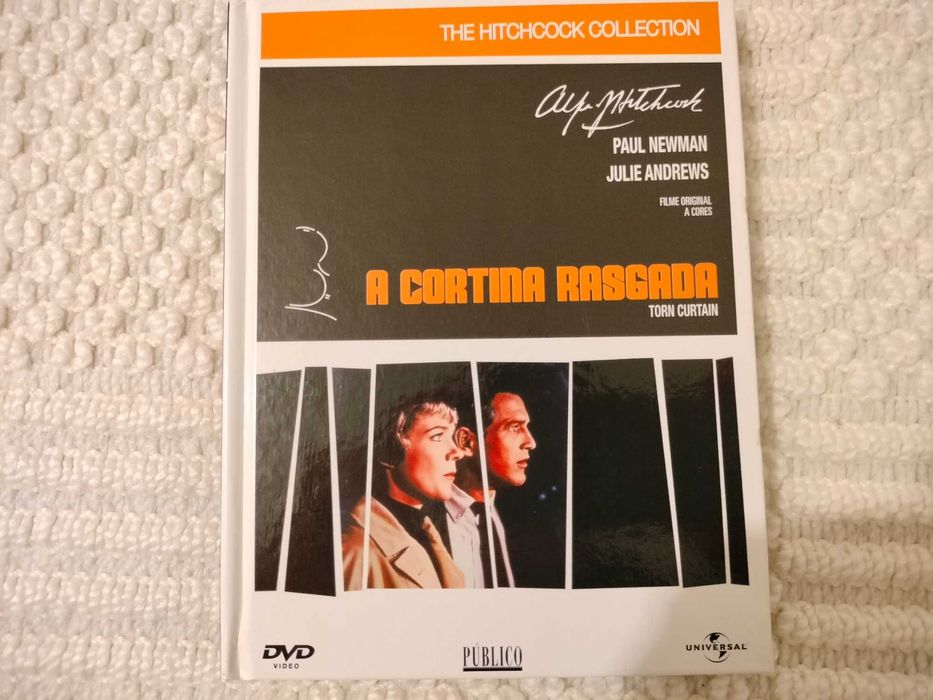 Conjunto 5 DVD`s ( com livros ) de filmes de Hitchcock,  como novos