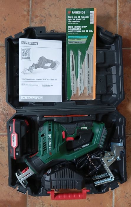 Serra de podar/ cortar ramos Parkside 20V