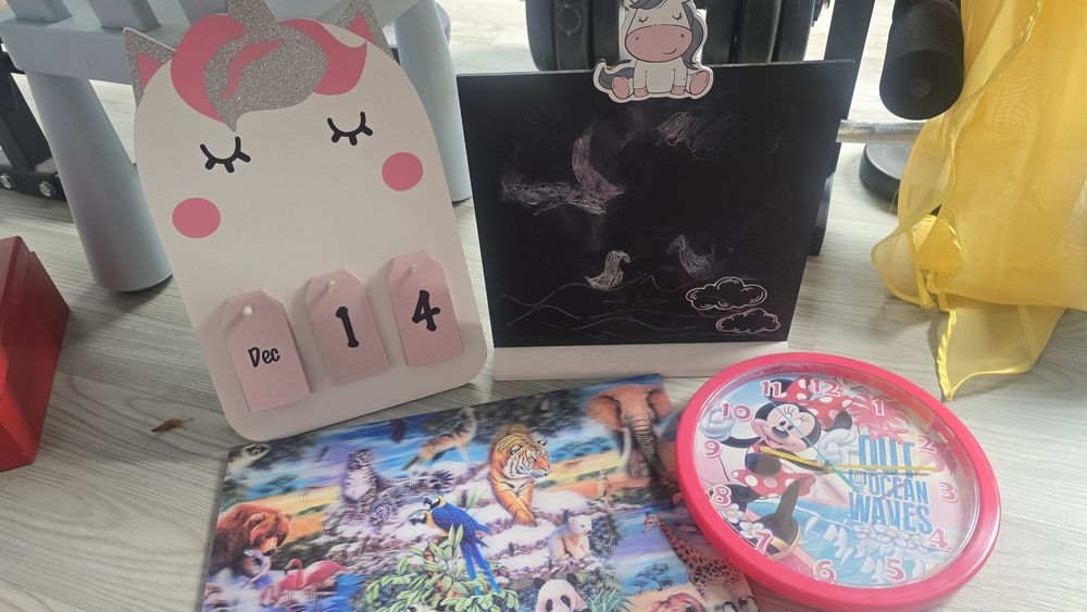 Zestaw dekoracji do pokoju dziewczynki