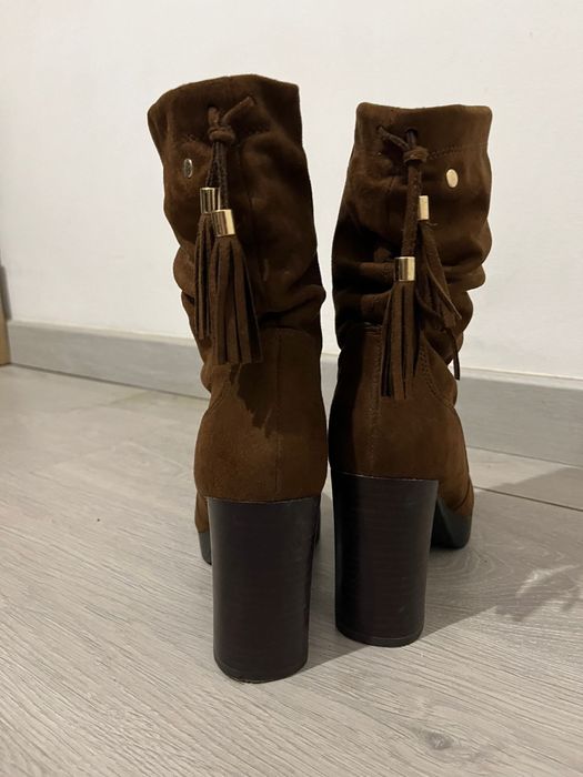 Botas Senhora Camurça Castanho