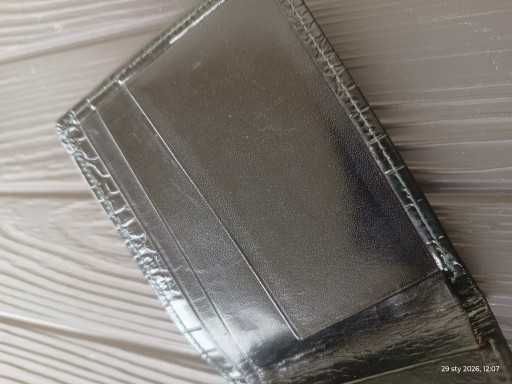 Portfel portmonetka skórzany czarny Egypt import prl 1975